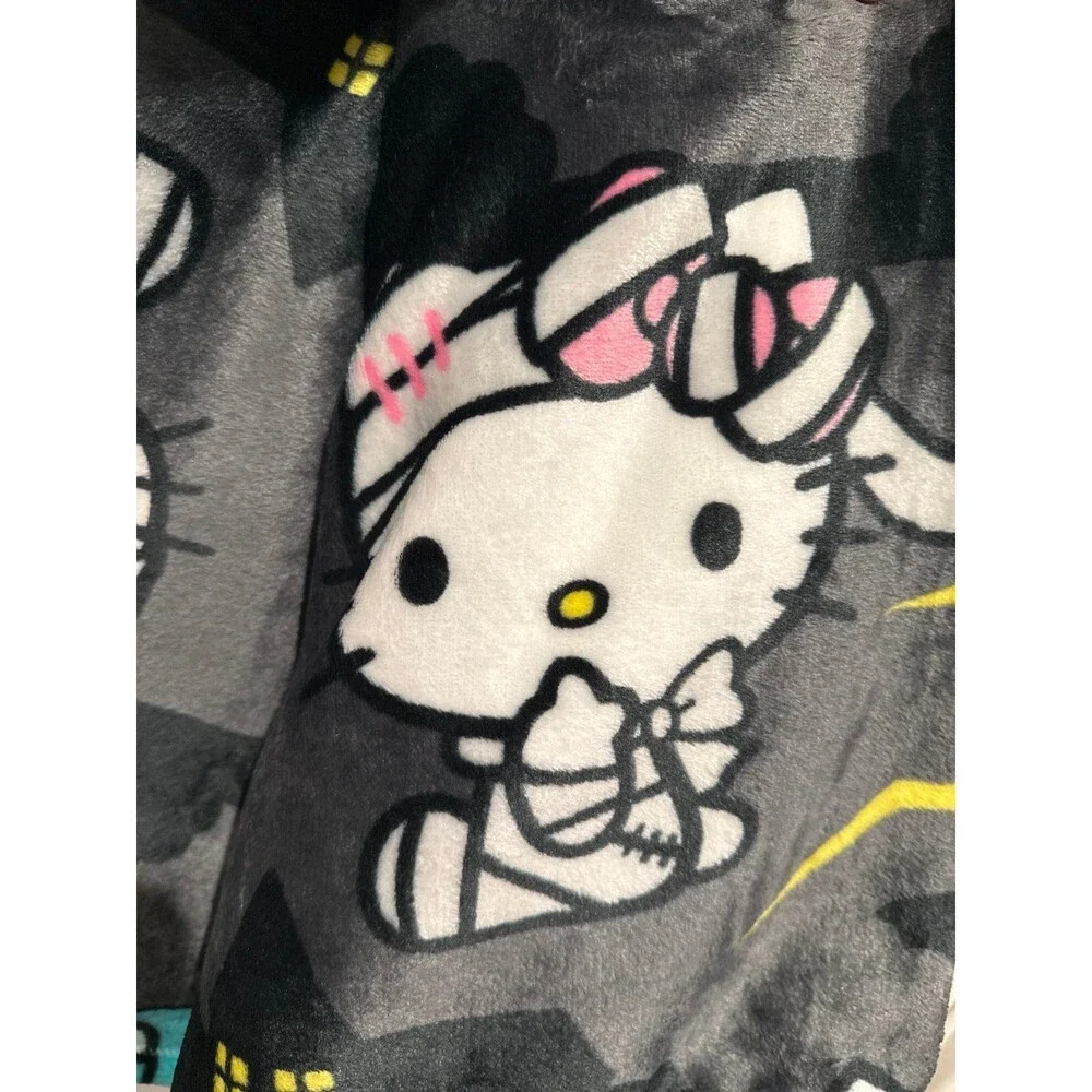 Hello Kitty Halloween Throw Blanket-monsters